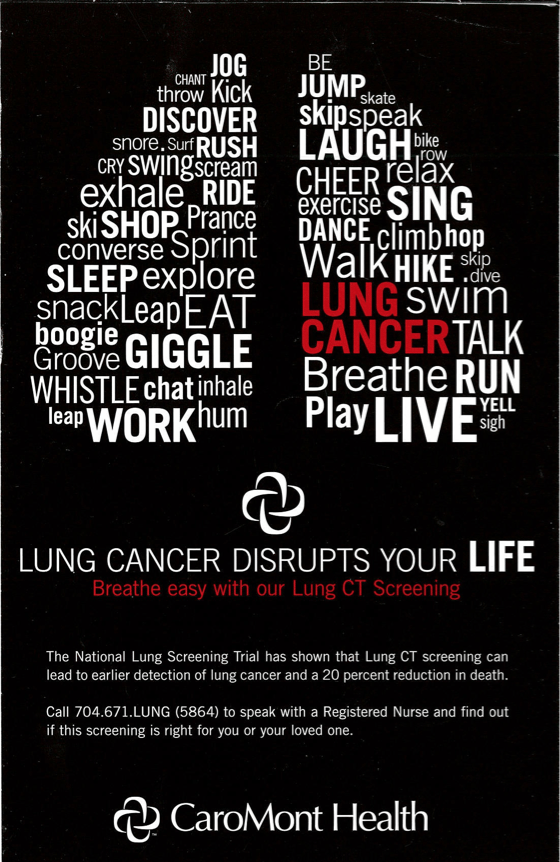 Lung Cancer awareness month poster