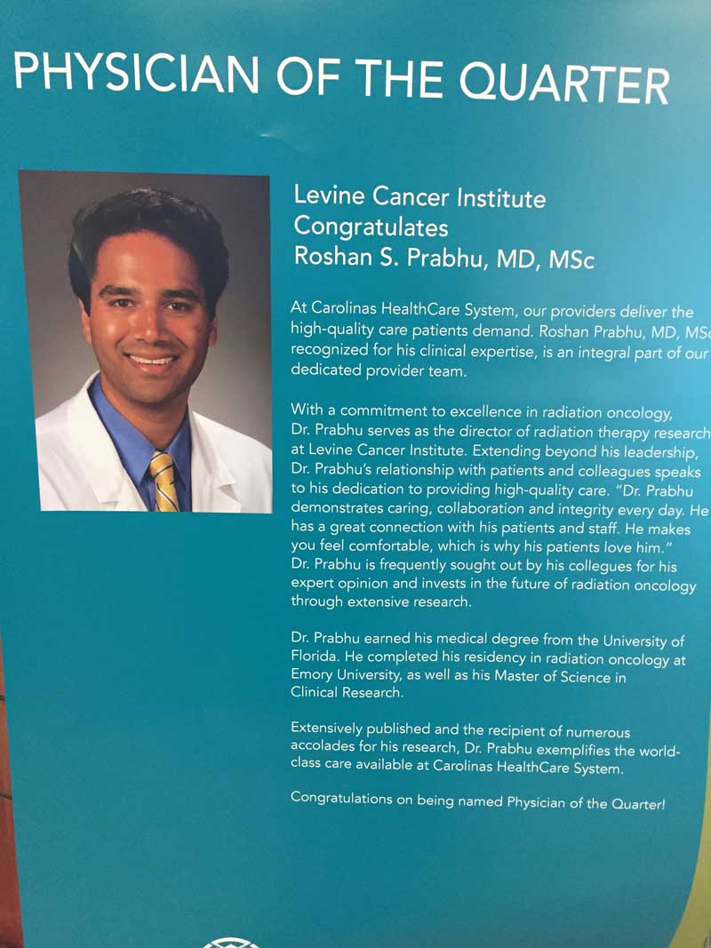 dr-prabhu-levine-cancer-institute-physician-of-3rd-quarter-2016