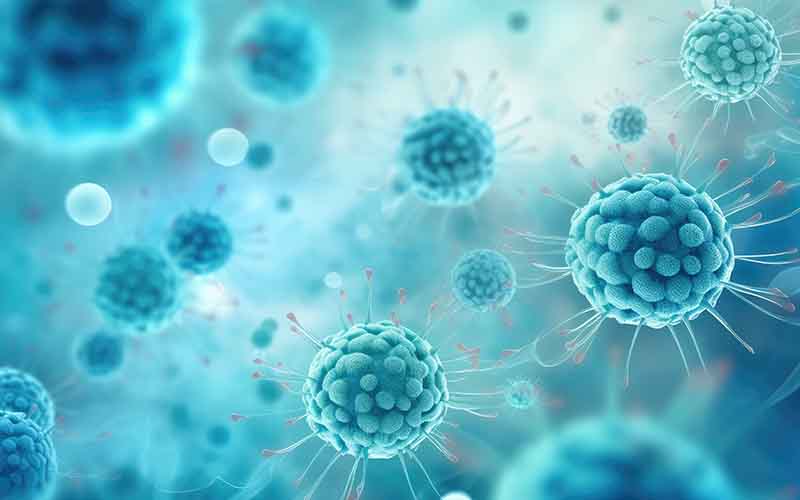 Healthy cells become cancer cells through genetic mutations