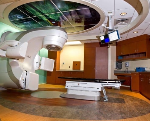 Radiation therapy for cancer treatment.